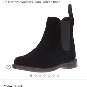 Doc Marten Flora Chelsea Boots, Black Suede